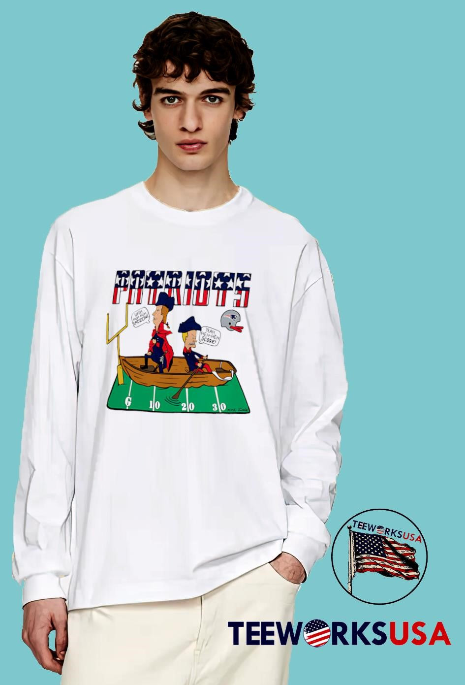New England Patriots Beavis And Butt - Adult & Kids T-Shirts, Sweatshirts & Hoodies apparel design preview 4