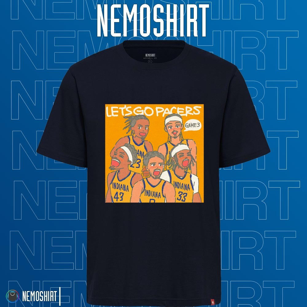 Let's go Pacers game 3 Indiana five players - Adult & Kids T-Shirts, Sweatshirts & Hoodies apparel design preview 1