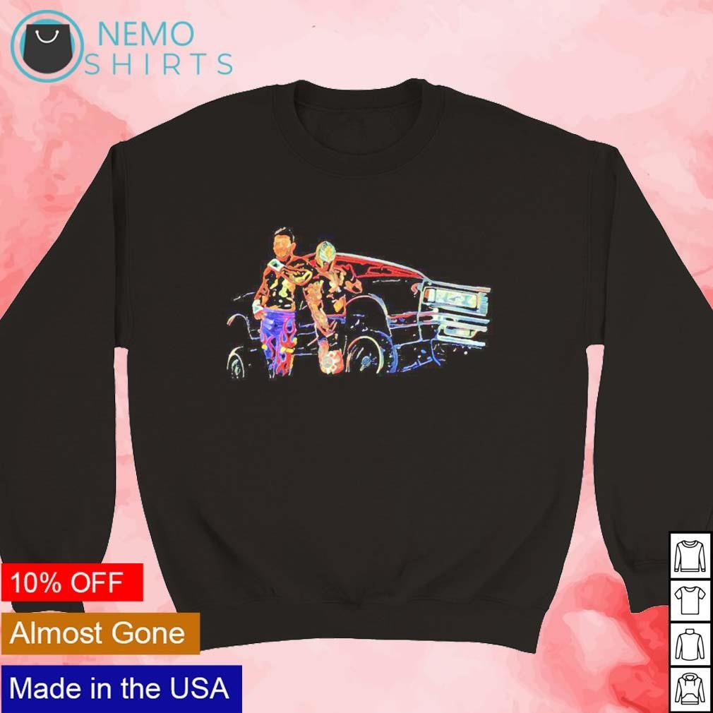 Eddie Guerrero and Rey Mysterio match - Adult & Kids T-Shirts, Sweatshirts & Hoodies apparel design preview 3