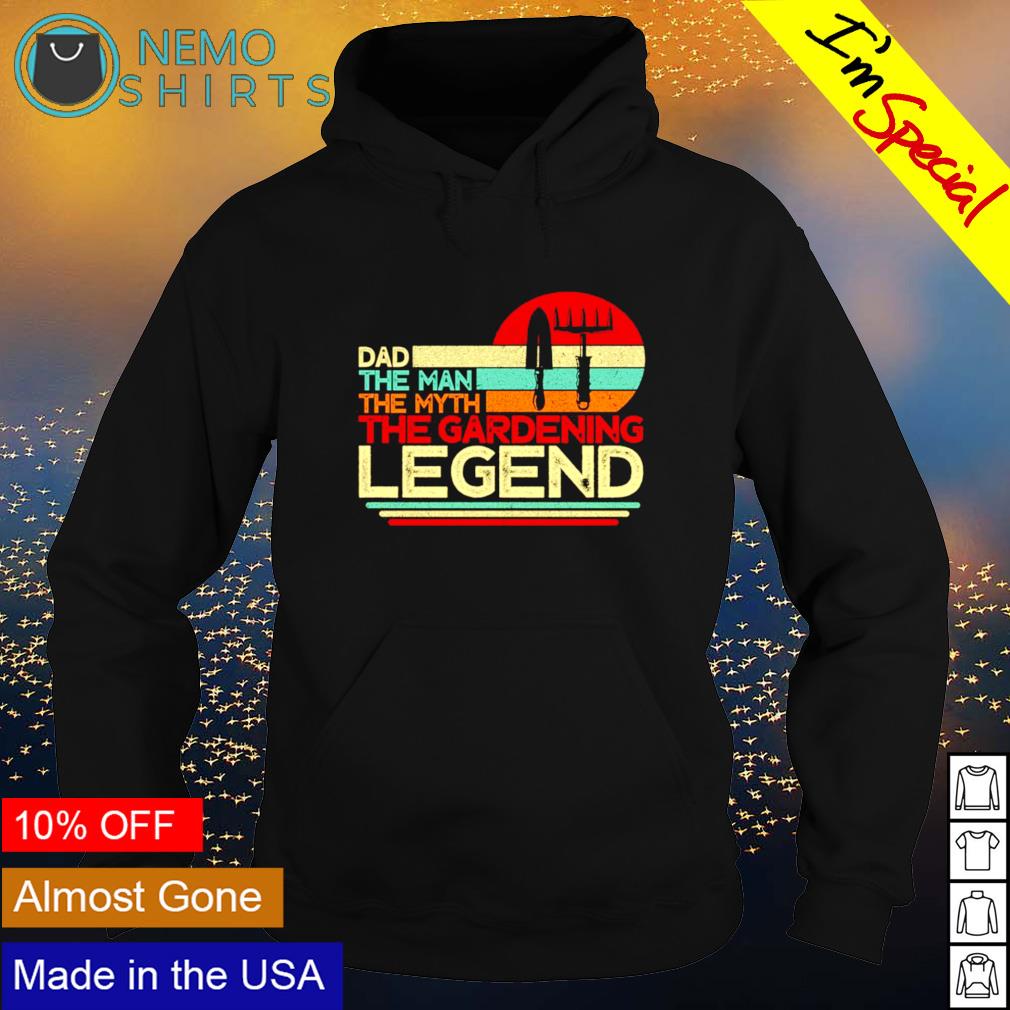 Dad The Man Myth Gardening Legend - Adult & Kids T-Shirts, Sweatshirts & Hoodies apparel design preview 2