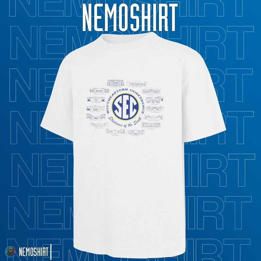 Southeastern Conference stadiums of the South - Adult & Kids T-Shirts, Sweatshirts & Hoodies apparel design preview 1
