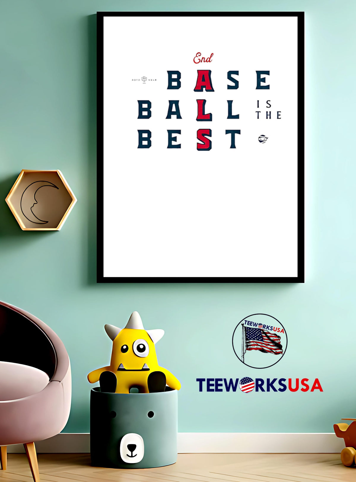 End ALS Baseball Is The Best - Adult & Kids T-Shirts, Sweatshirts & Hoodies apparel design preview 3