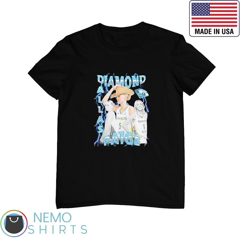 Diamond Dallas Paige Bueckers Wings - Adult & Kids T-Shirts, Sweatshirts & Hoodies apparel design preview 1