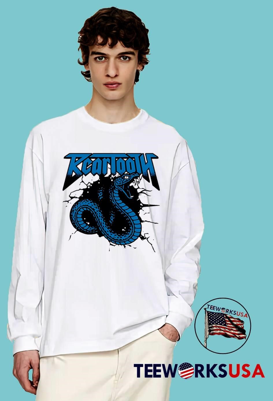 Bcartooth Blue Snake - Adult & Kids T-Shirts, Sweatshirts & Hoodies apparel design preview 4