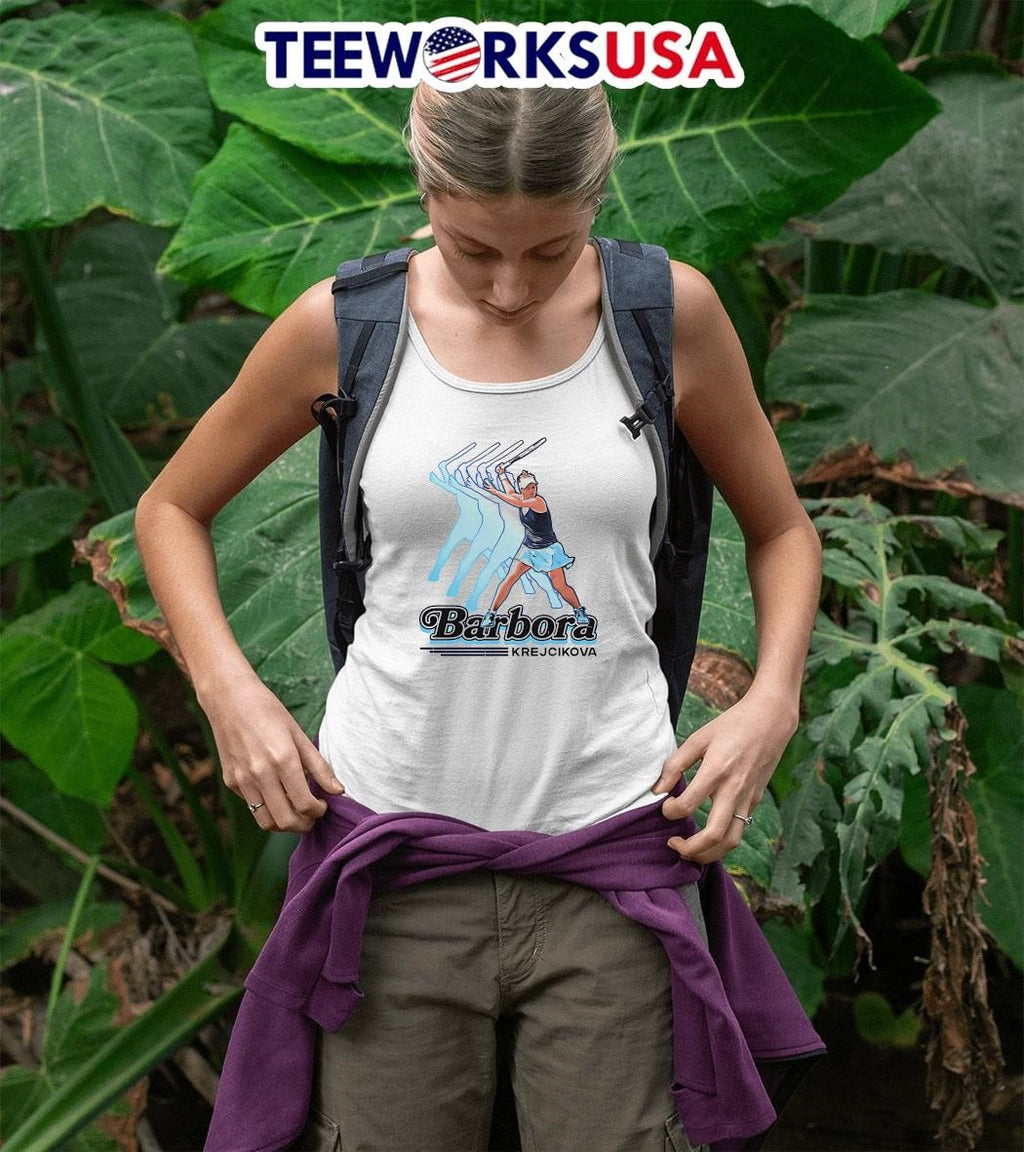 Barbora Krejcikova Retro - Adult & Kids T-Shirts, Sweatshirts & Hoodies apparel design preview 5