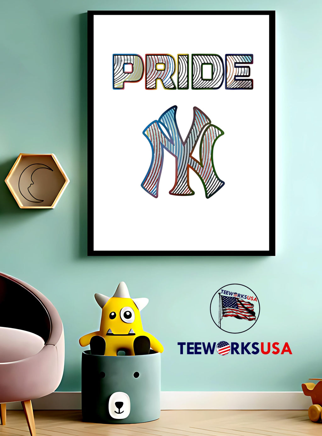 Yankees lgbtq pride night 2025 - Adult & Kids T-Shirts, Sweatshirts & Hoodies apparel design preview 3