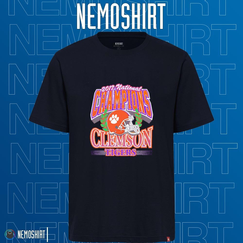 Clemson Tigers 2017 national champion vintage - Adult & Kids T-Shirts, Sweatshirts & Hoodies apparel design preview 1