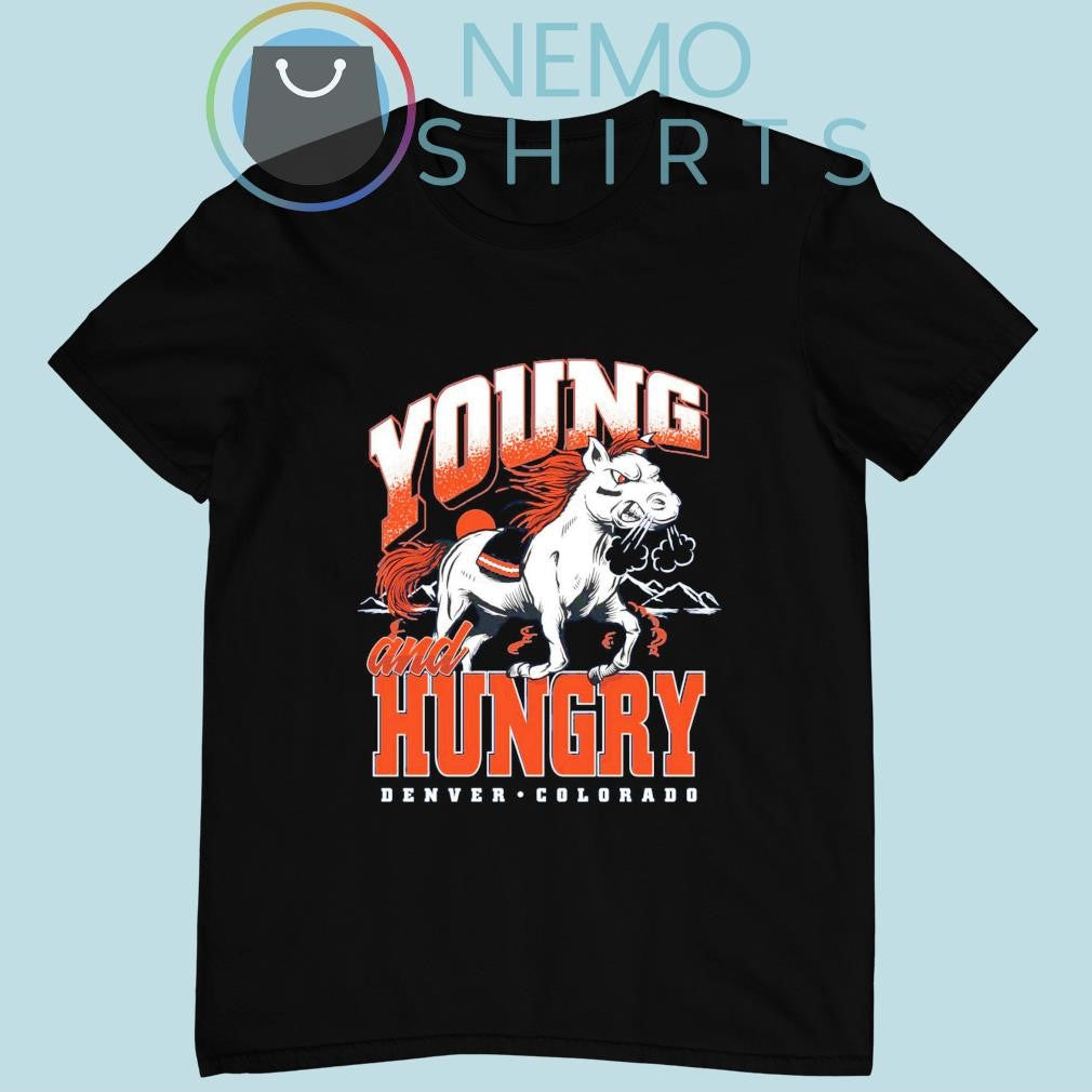 Young And Hungry Denver Colorado - Adult & Kids T-Shirts, Sweatshirts & Hoodies apparel design preview 1