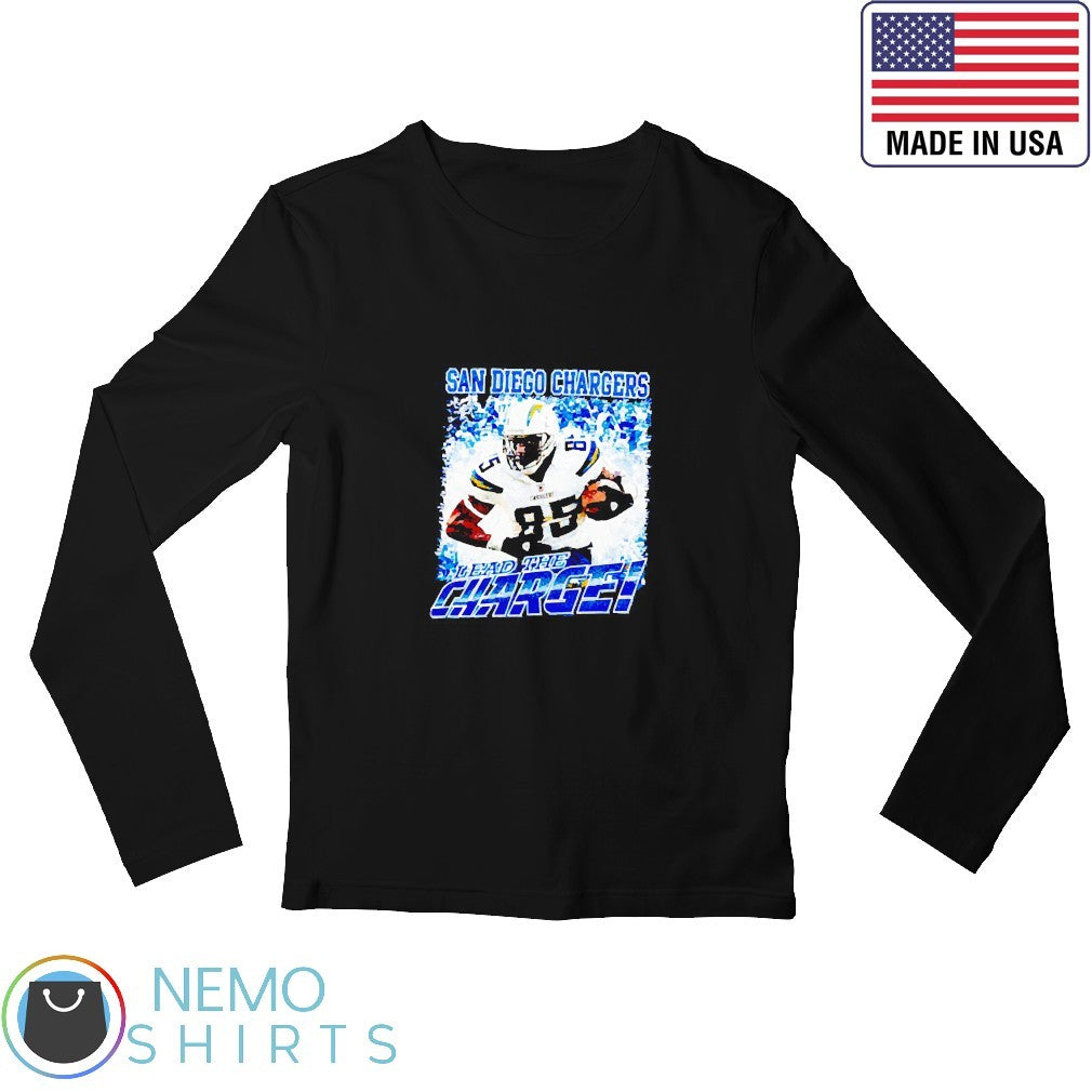 San Diego Chargers lead the Charge vintage graphic - Adult & Kids T-Shirts, Sweatshirts & Hoodies apparel design preview 3