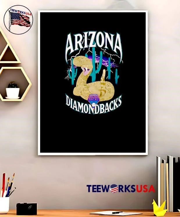 Arizona Diamondbacks Lightning Cactus Desert Viper - Adult & Kids T-Shirts, Sweatshirts & Hoodies apparel design preview 5