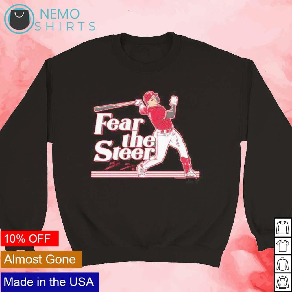 Fear the Steer Spencer Cincinnati Reds - Adult & Kids T-Shirts, Sweatshirts & Hoodies apparel design preview 3