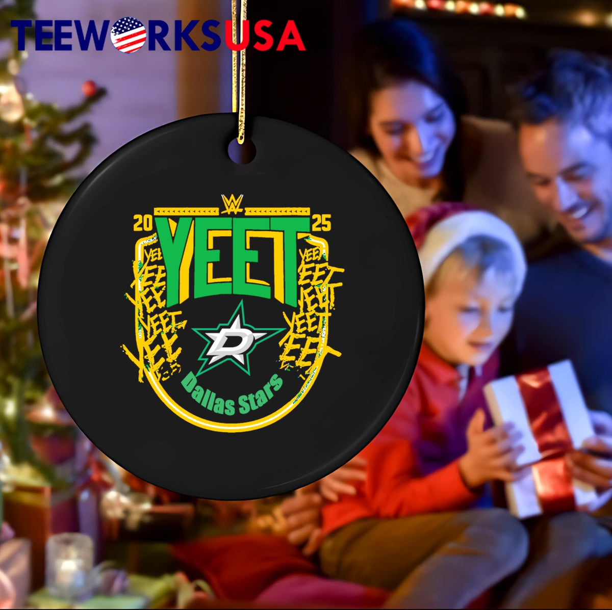 Jey Uso Yeet Dallas Stars 2025 - Adult & Kids T-Shirts, Sweatshirts & Hoodies apparel design preview 4