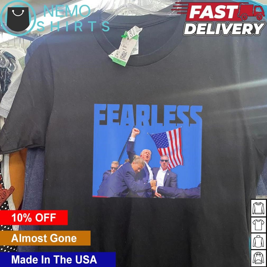 Fearless Trump shot 2024 - Adult & Kids T-Shirts, Sweatshirts & Hoodies apparel design preview 5