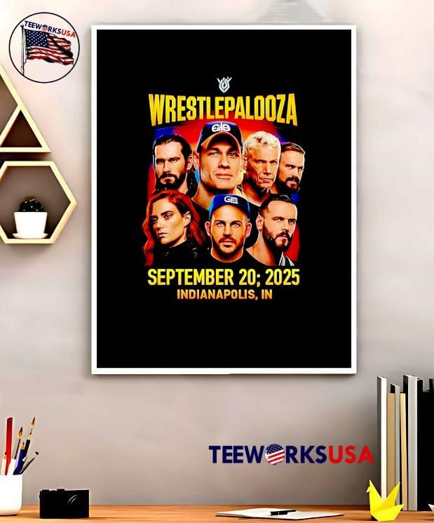 Wrestlepalooza September 20 2025 Indianapolis Indiana - Adult & Kids T-Shirts, Sweatshirts & Hoodies apparel design preview 5