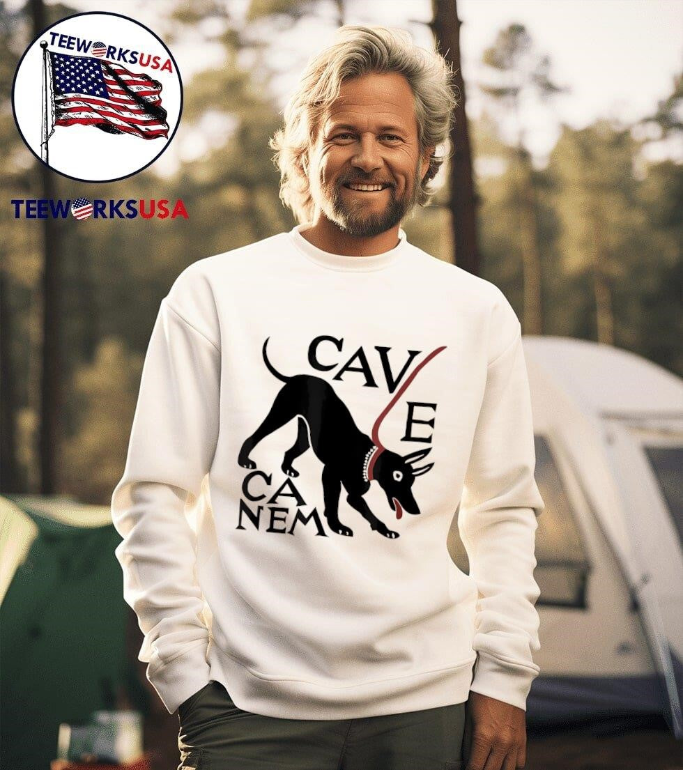 Cave Canem Roman Mosaic - Adult & Kids T-Shirts, Sweatshirts & Hoodies apparel design preview 3