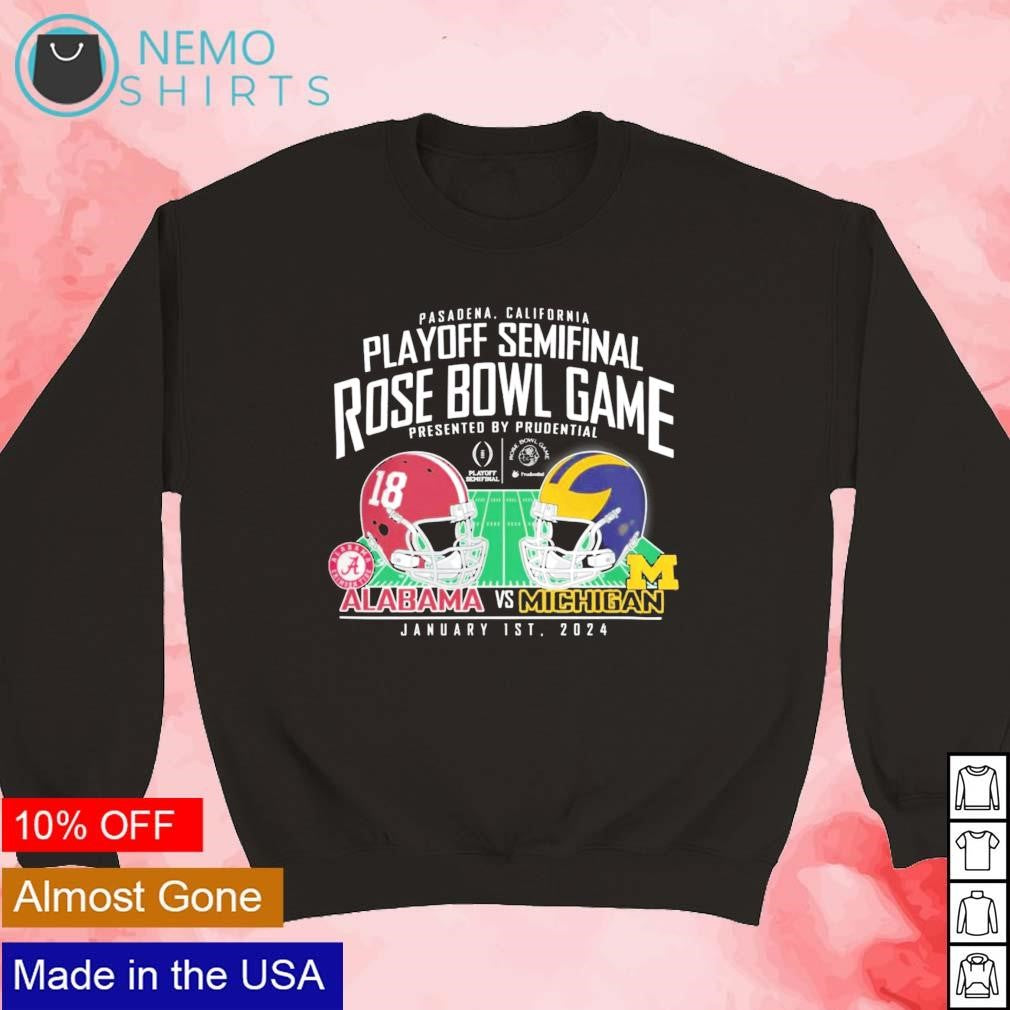 Michigan Wolverines vs Alabama Crimson Tide Playoff - Adult & Kids T-Shirts, Sweatshirts & Hoodies apparel design preview 5