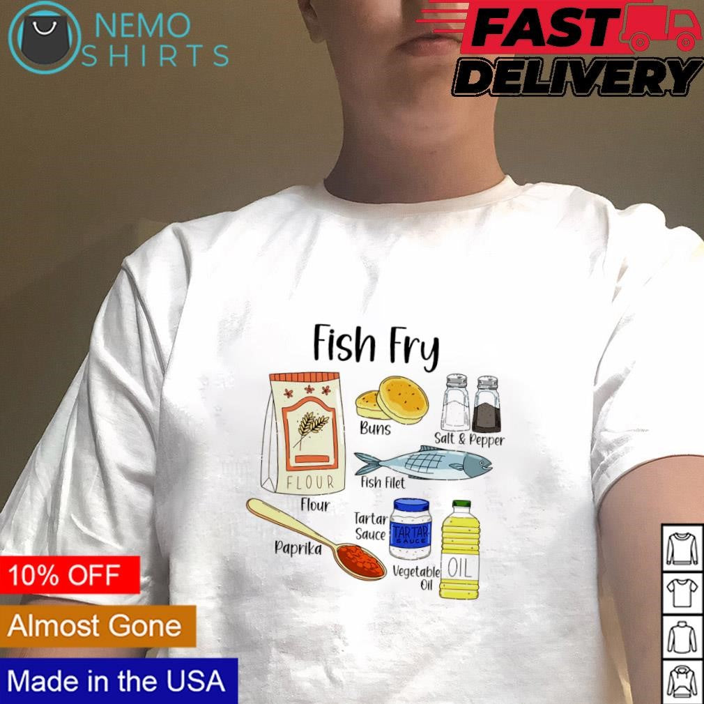 Fish fry ingredients - Adult & Kids T-Shirts, Sweatshirts & Hoodies apparel design preview 1