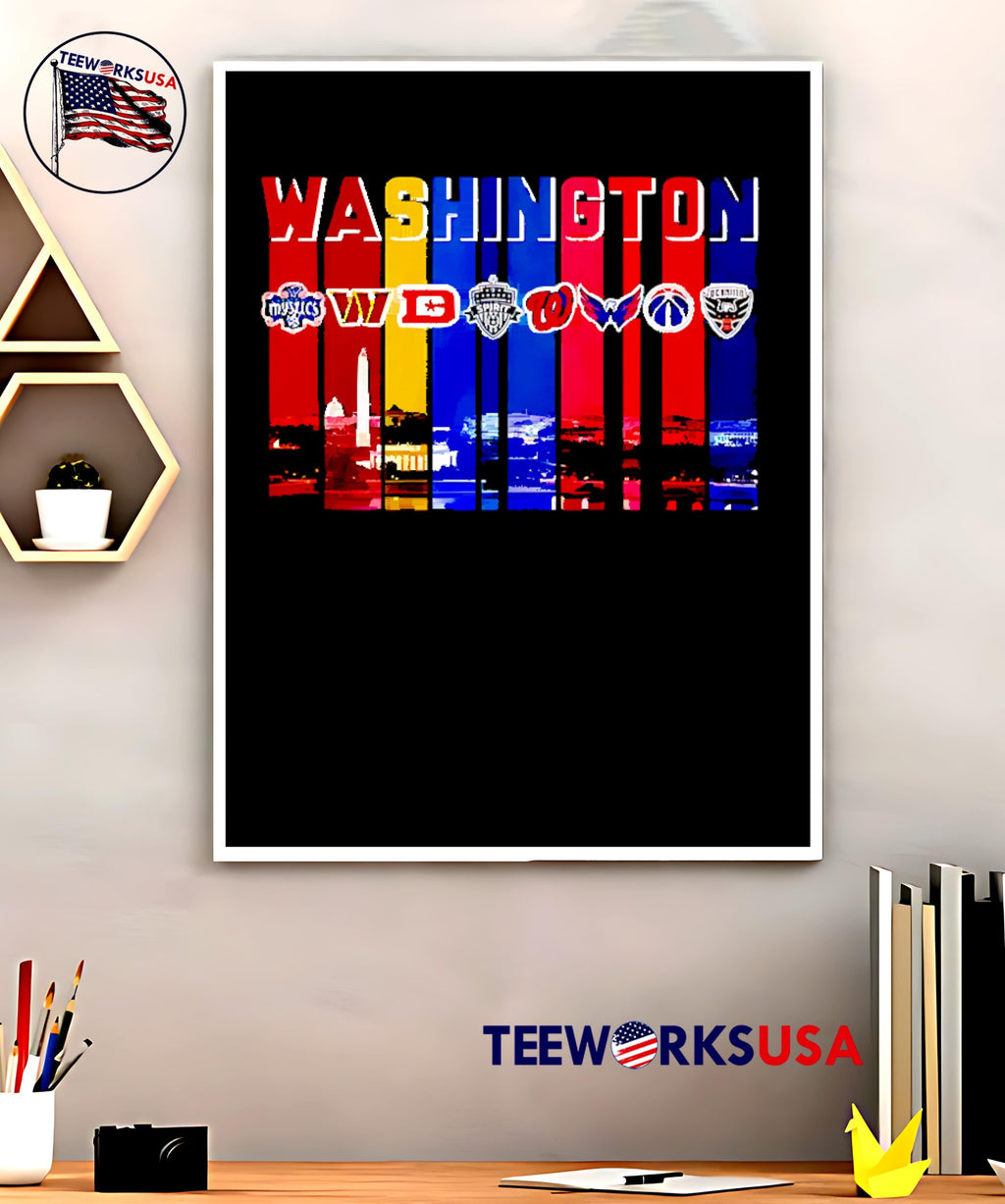 Washington Commanders Capitals Mystics Nationals - Adult & Kids T-Shirts, Sweatshirts & Hoodies apparel design preview 5