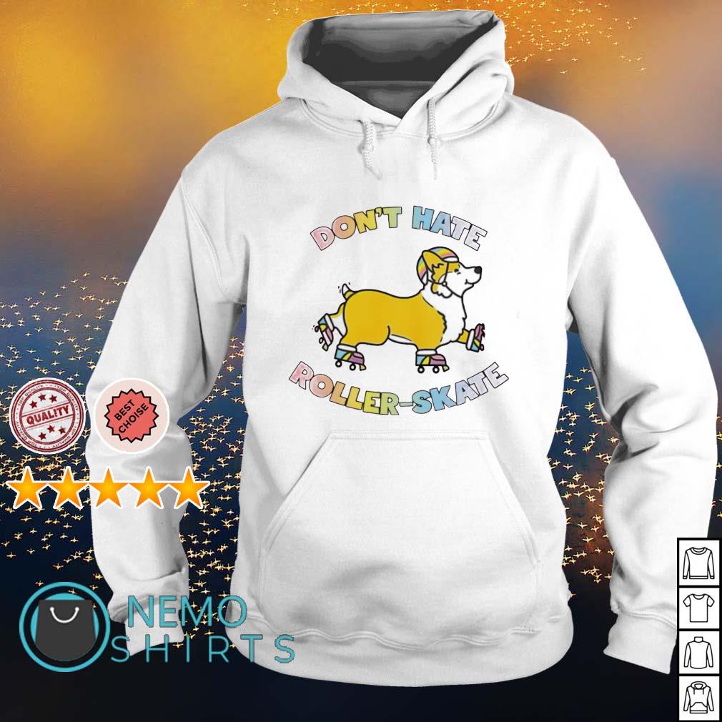Corgi don't hate roller-skate - Adult & Kids T-Shirts, Sweatshirts & Hoodies apparel design preview 2