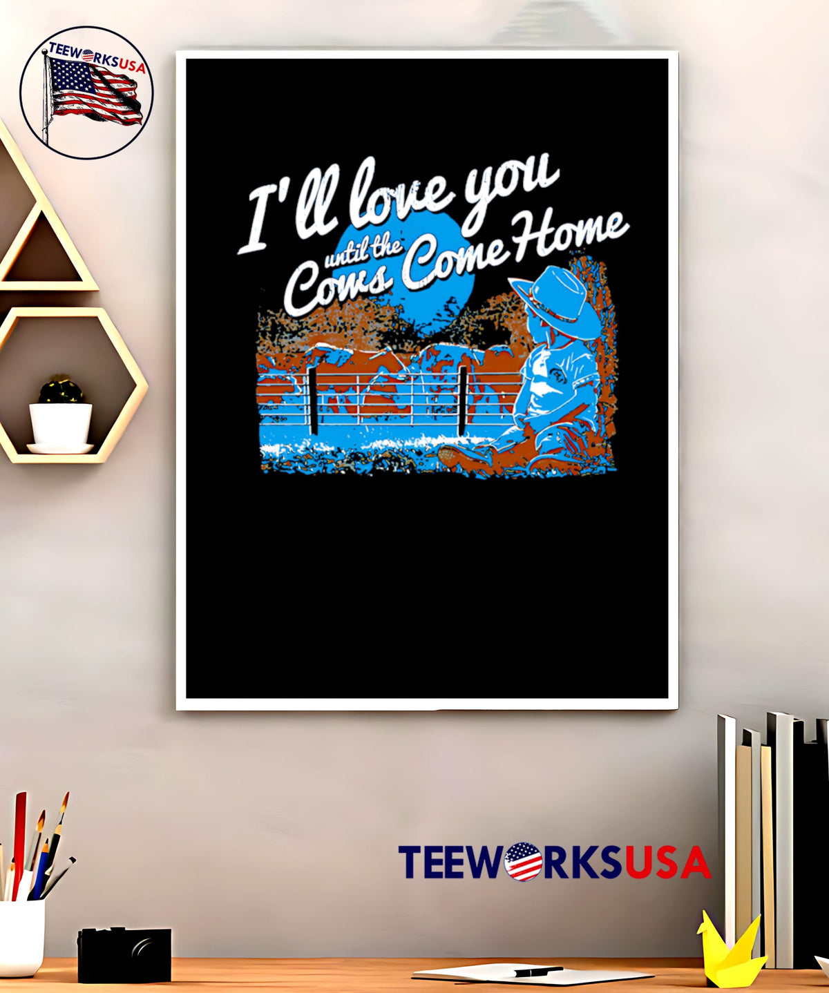 I'll love you until the Cows Come Home - Adult & Kids T-Shirts, Sweatshirts & Hoodies apparel design preview 5