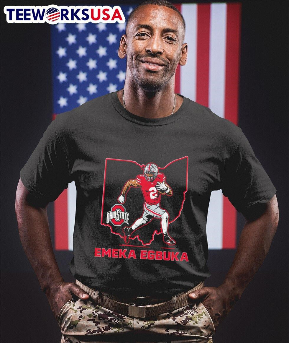 Ohio State Buckeyes Emeka Egbuka Star - Adult & Kids T-Shirts, Sweatshirts & Hoodies apparel design preview 1