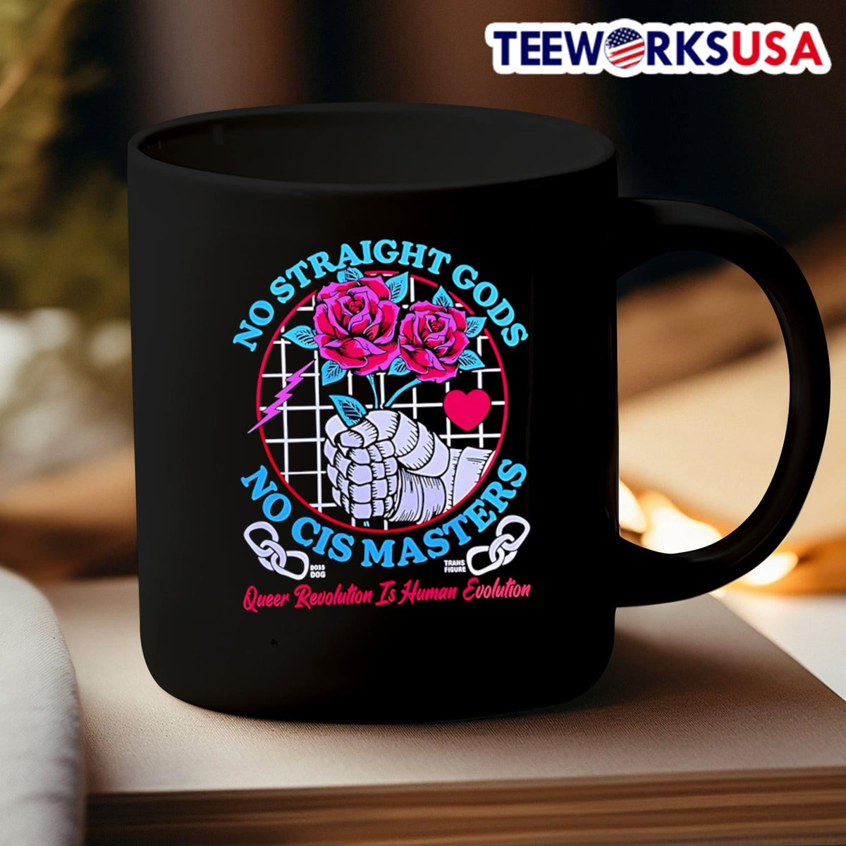 No straight gods cis masters - Adult & Kids T-Shirts, Sweatshirts & Hoodies apparel design preview 3