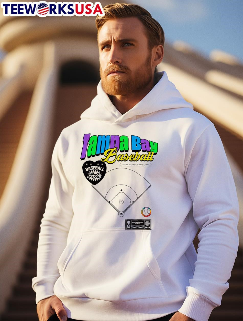 Tampa Bay Rays baseball everyone's favorite pastime - Adult & Kids T-Shirts, Sweatshirts & Hoodies apparel design preview 2