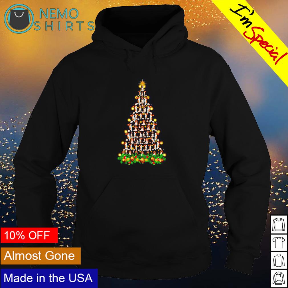Jack Russell Terrier dog Christmas tree - Adult & Kids T-Shirts, Sweatshirts & Hoodies apparel design preview 2