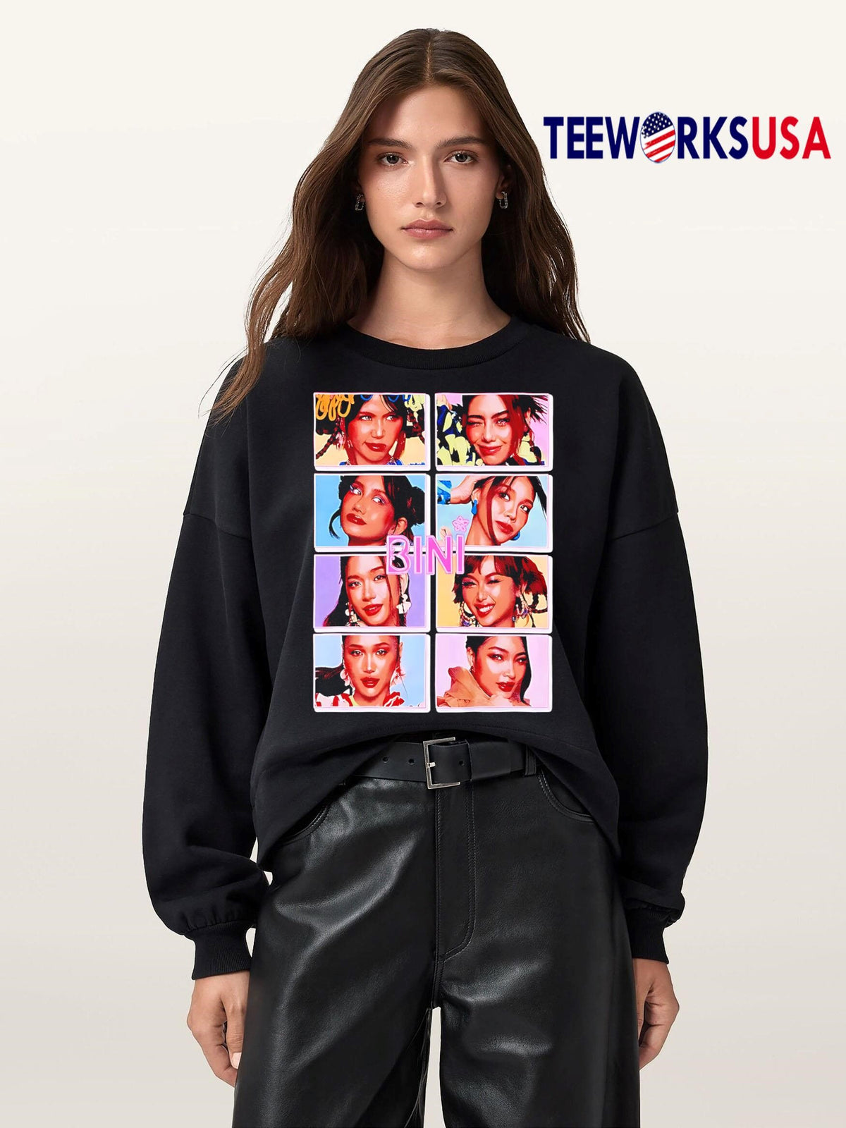 Bini Portrait Girl - Adult & Kids T-Shirts, Sweatshirts & Hoodies apparel design preview 5