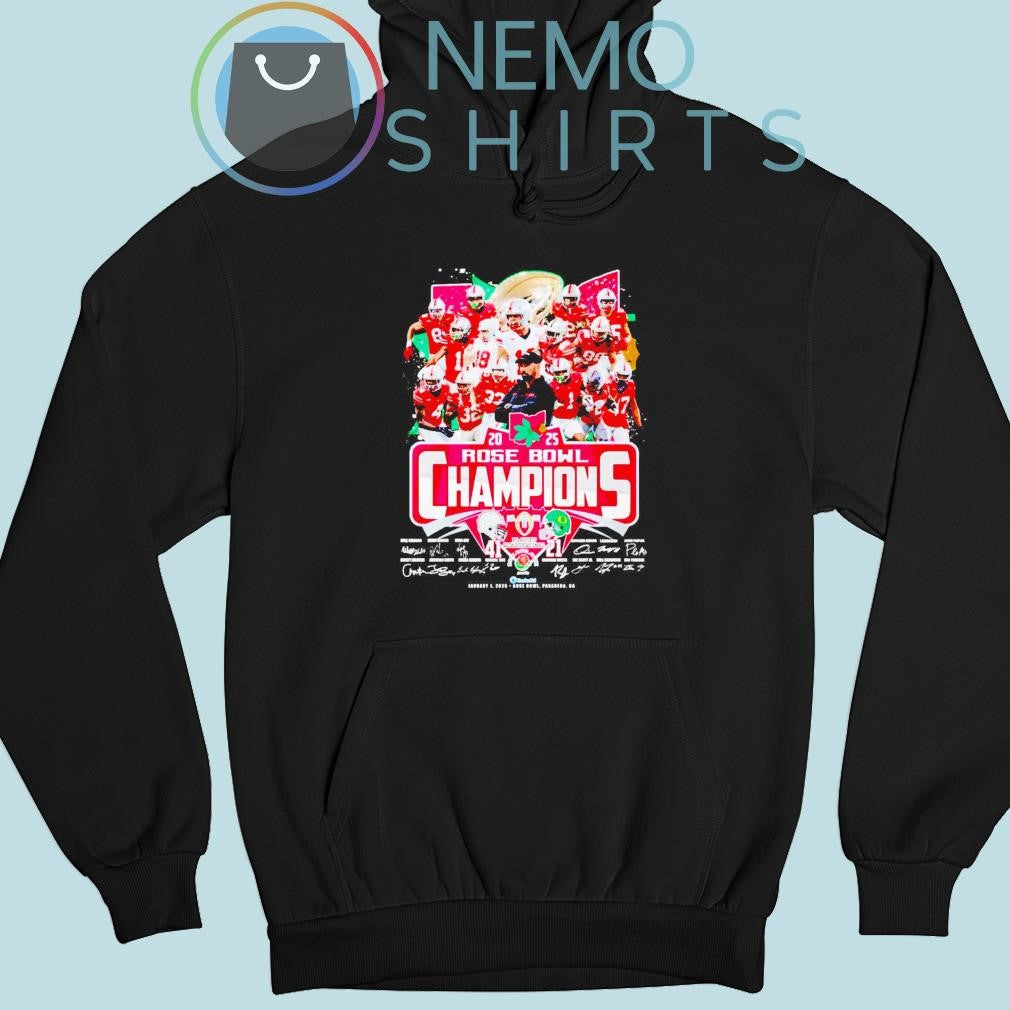 Ohio State Buckeyes 2025 Rose Bowl champions score 41 - Adult & Kids T-Shirts, Sweatshirts & Hoodies apparel design preview 2