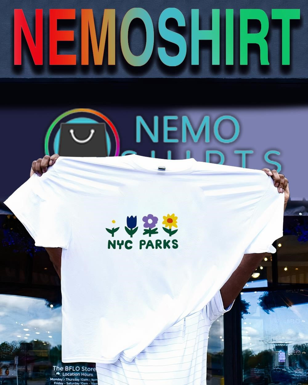 NYC Parks Flowers graphic - Adult & Kids T-Shirts, Sweatshirts & Hoodies apparel design preview 1