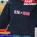 Ilya Samsonov is greater than Igor Shesterkin - Adult & Kids T-Shirts, Sweatshirts & Hoodies apparel design preview 1