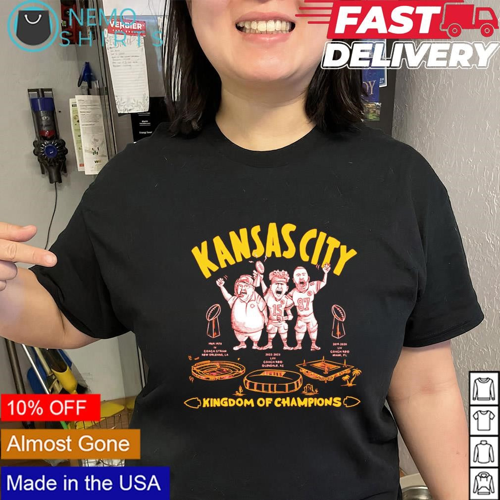 Kansas City Kingdom of champions Andy Reid Patrick - Adult & Kids T-Shirts, Sweatshirts & Hoodies apparel design preview 1