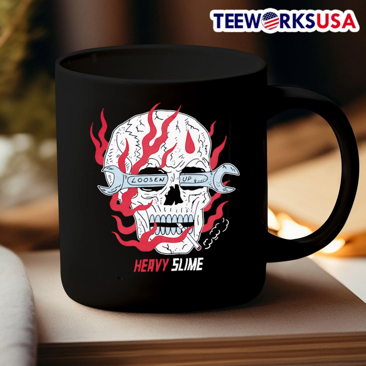 Loosen up heavy slime skull - Adult & Kids T-Shirts, Sweatshirts & Hoodies apparel design preview 3
