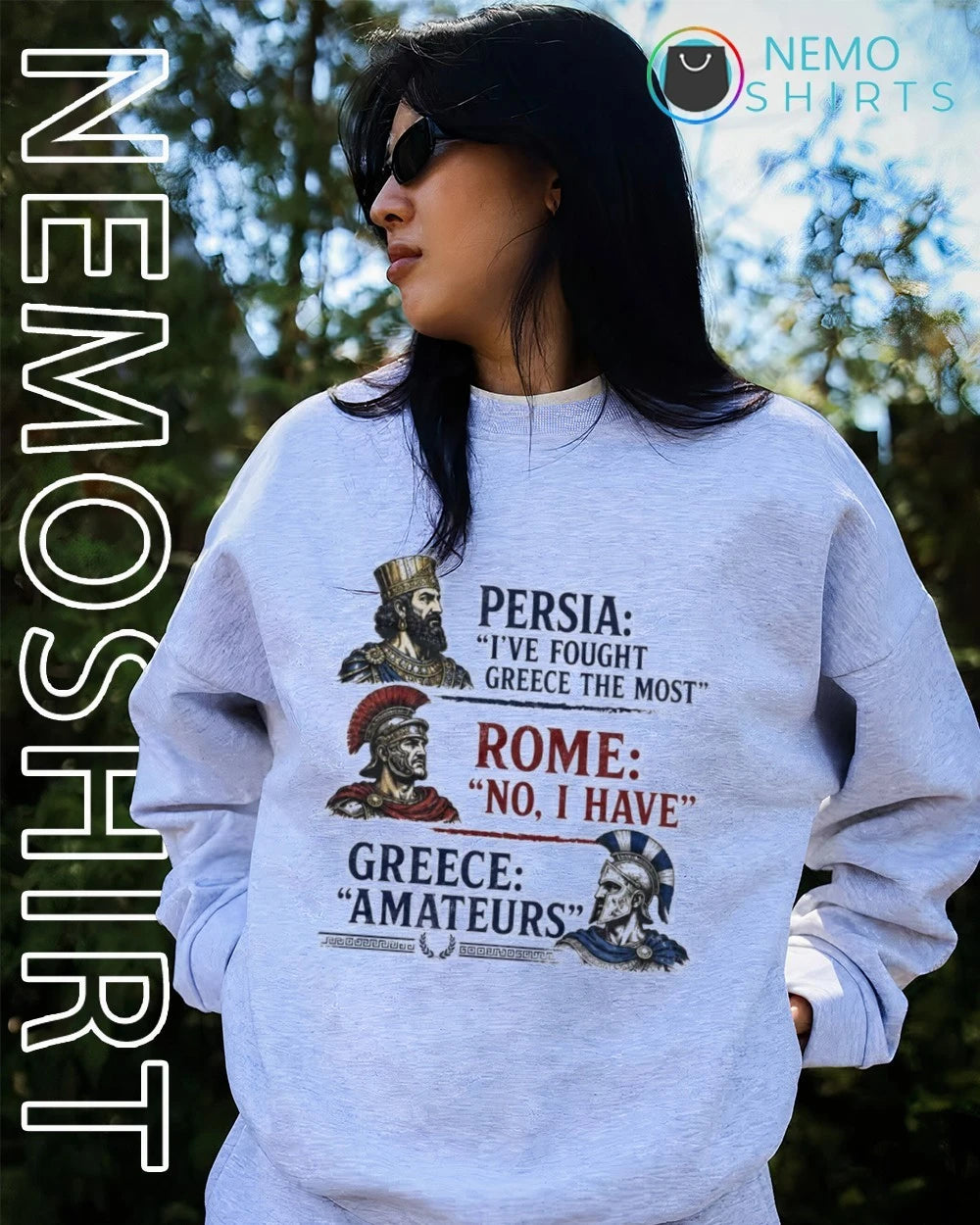 Greece Amateurs Persia vs Rome - Adult & Kids T-Shirts, Sweatshirts & Hoodies apparel design preview 4