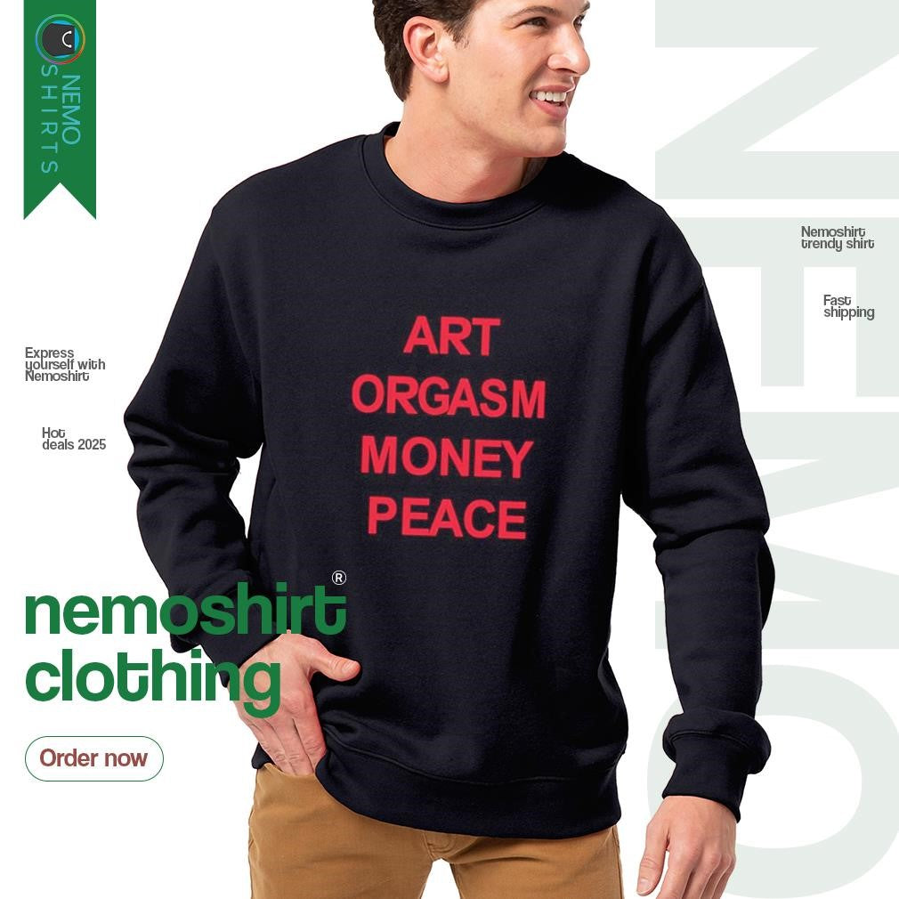 Art orgasm money peace - Adult & Kids T-Shirts, Sweatshirts & Hoodies apparel design preview 4