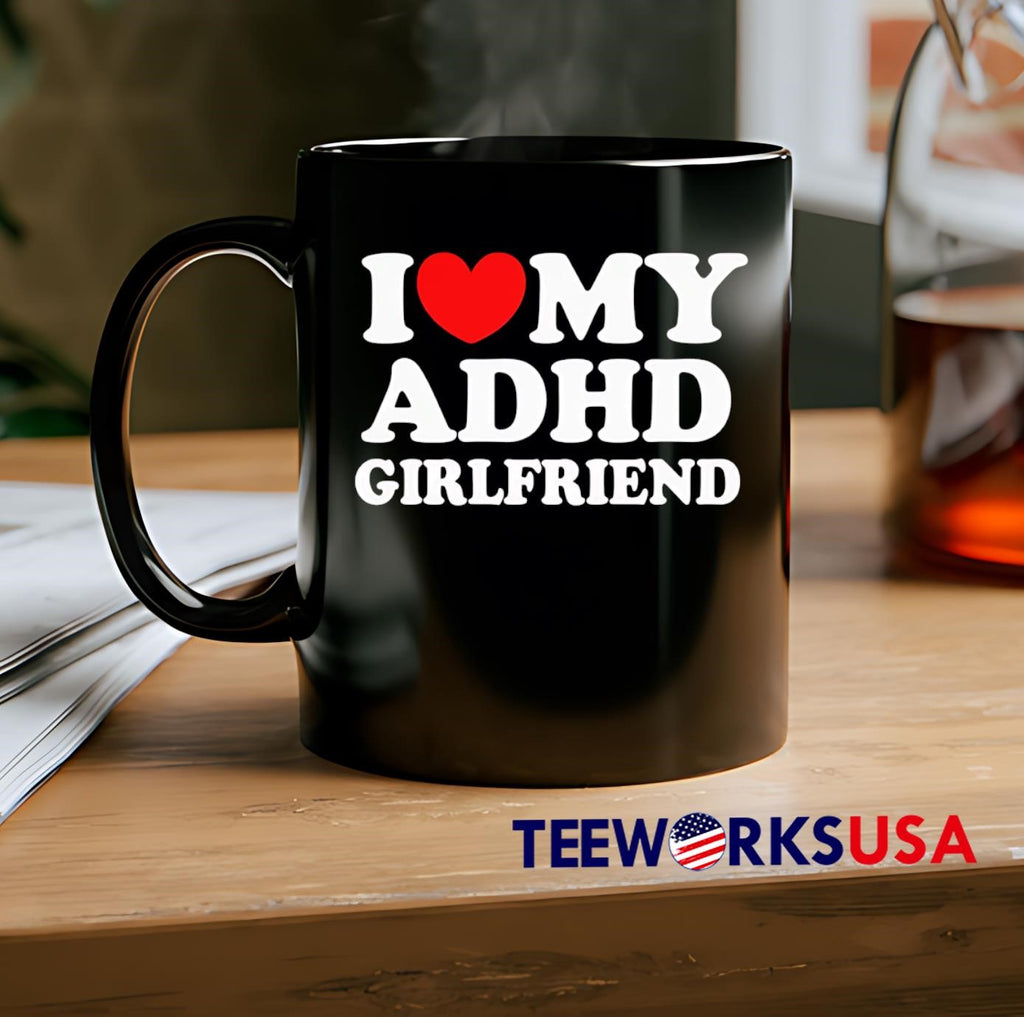 I Love My Adhd Girlfriend - Adult & Kids T-Shirts, Sweatshirts & Hoodies apparel design preview 2