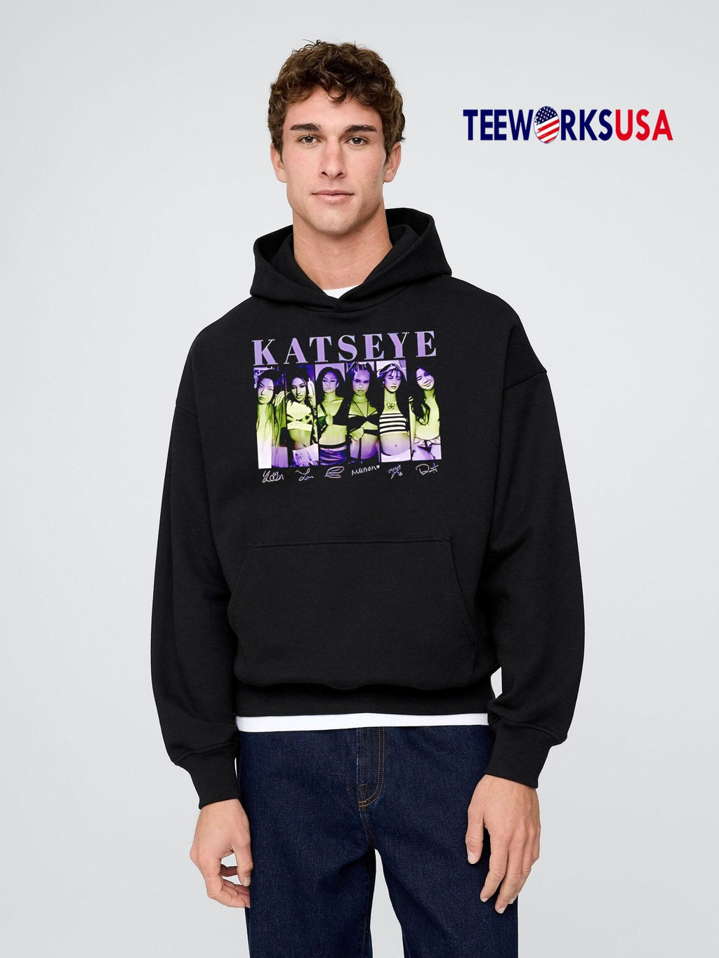 Nice Katseye Music - Adult & Kids T-Shirts, Sweatshirts & Hoodies apparel design preview 2
