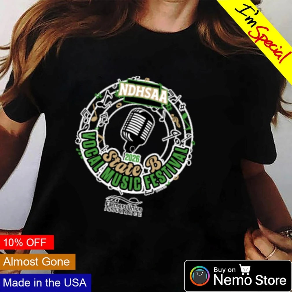 NDHSAA State B Vocal Music Festival 2026 - Adult & Kids T-Shirts, Sweatshirts & Hoodies apparel design preview 3