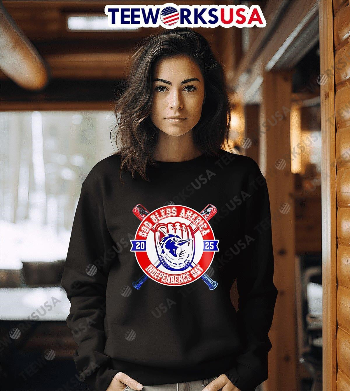 Fayetteville Woodpeckers Happy Independence Day 2025 - Adult & Kids T-Shirts, Sweatshirts & Hoodies apparel design preview 6