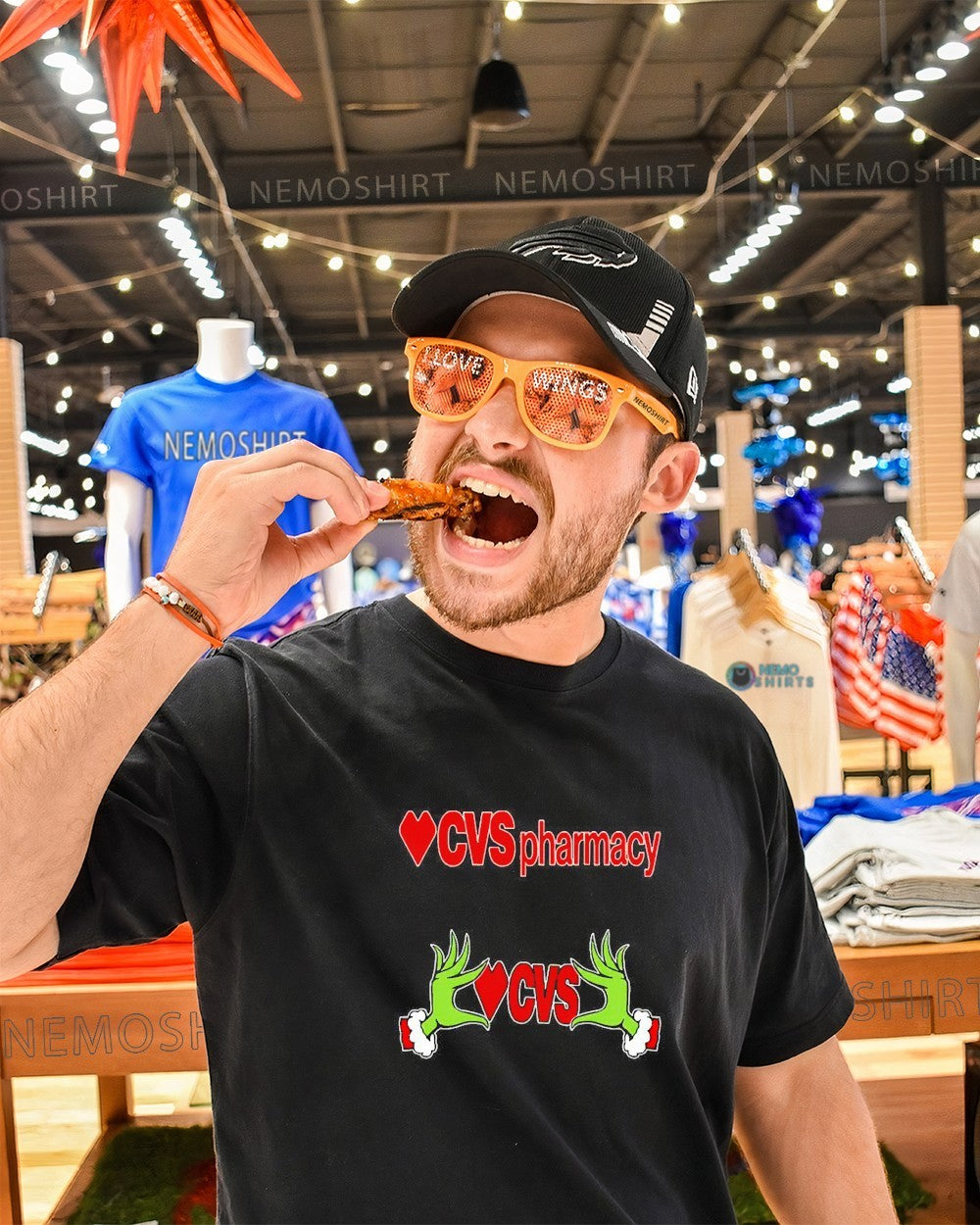 Grinch hands CVS Pharmacy Christmas - Adult & Kids T-Shirts, Sweatshirts & Hoodies apparel design preview 1