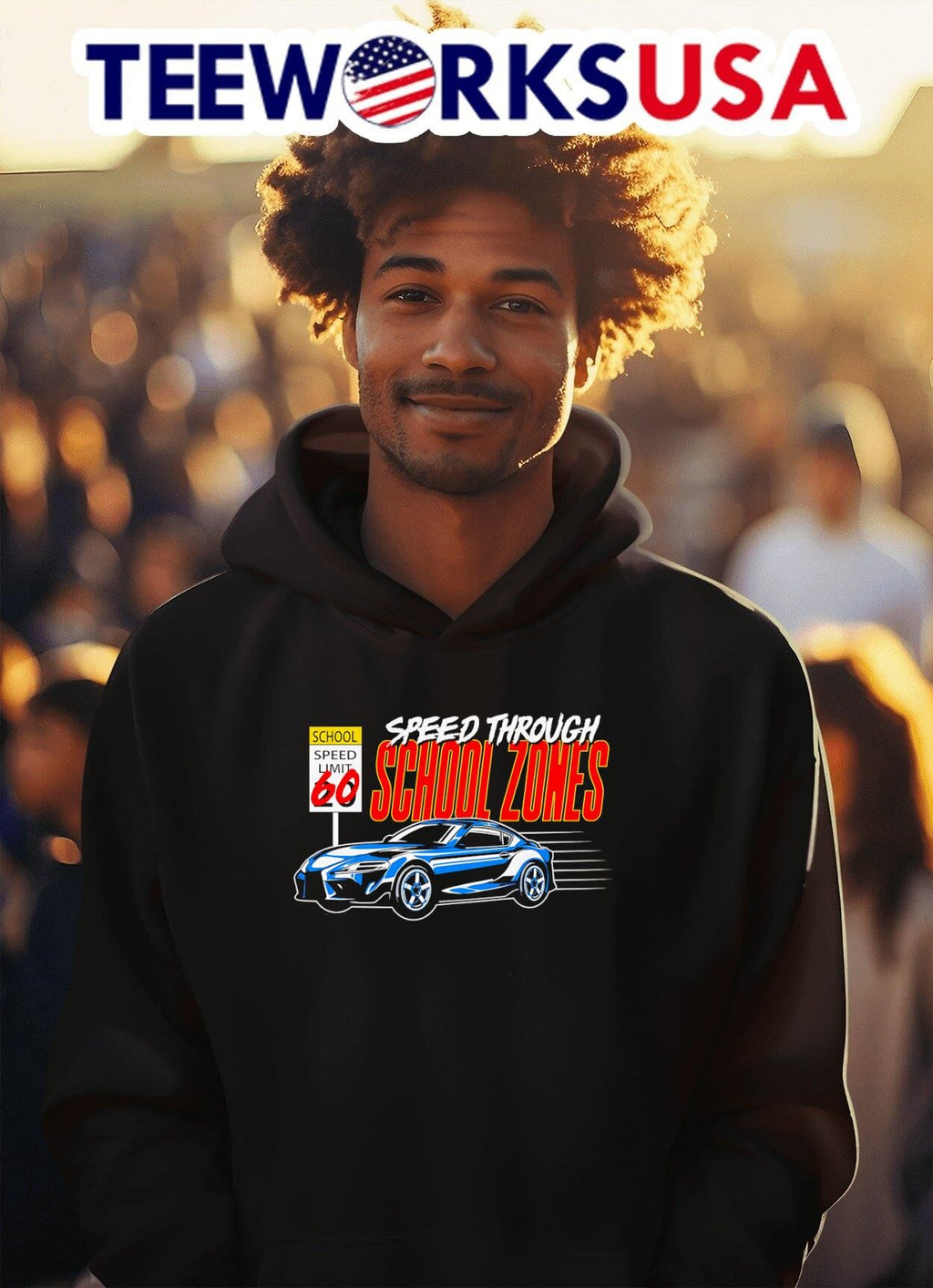 School through zones - Adult & Kids T-Shirts, Sweatshirts & Hoodies apparel design preview 2