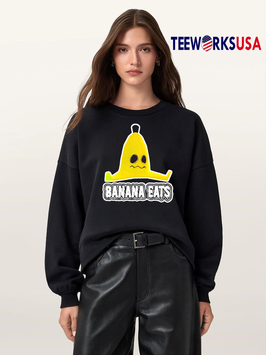 Banana Eats Peel Trap retro - Adult & Kids T-Shirts, Sweatshirts & Hoodies apparel design preview 5