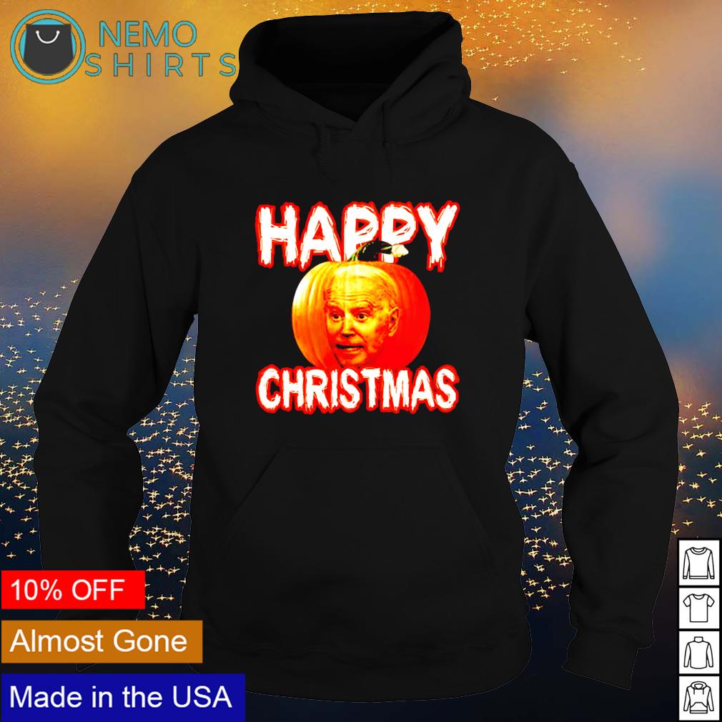 Biden pumpkin happy Christmas - Adult & Kids T-Shirts, Sweatshirts & Hoodies apparel design preview 2
