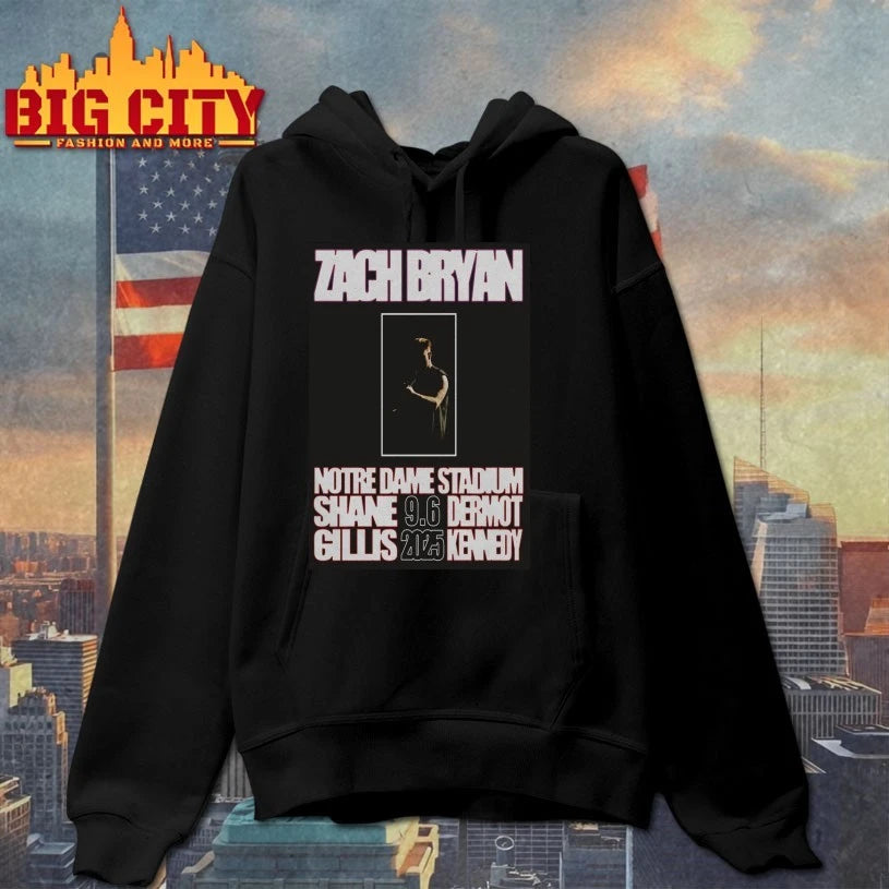 09.06.2025 Zach Bryan Tour Notre Dame, IN Poster - Adult & Kids T-Shirts, Sweatshirts & Hoodies apparel design preview 2
