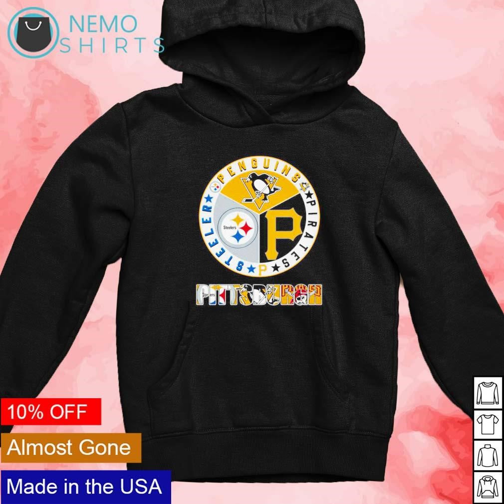Pittsburgh Steelers Penguins Pirates - Adult & Kids T-Shirts, Sweatshirts & Hoodies apparel design preview 2