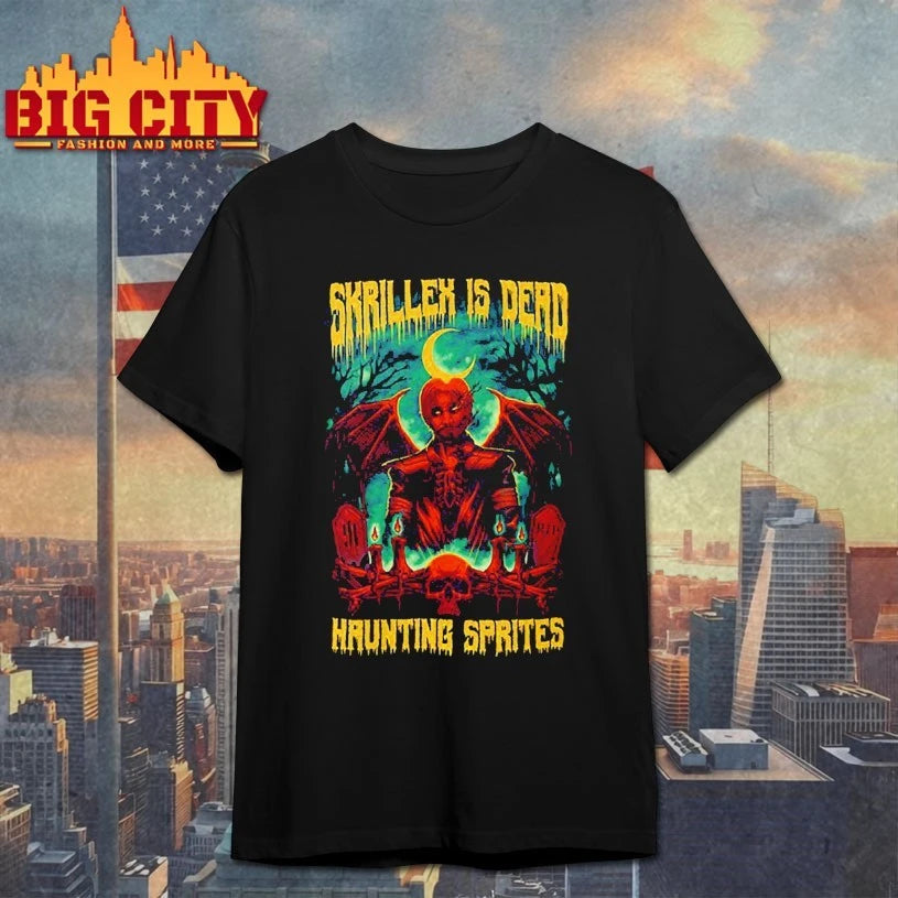 SKRILLER IS DEAD HAUNTING SPRITES Halloween 2025 - Adult & Kids T-Shirts, Sweatshirts & Hoodies apparel design preview 1