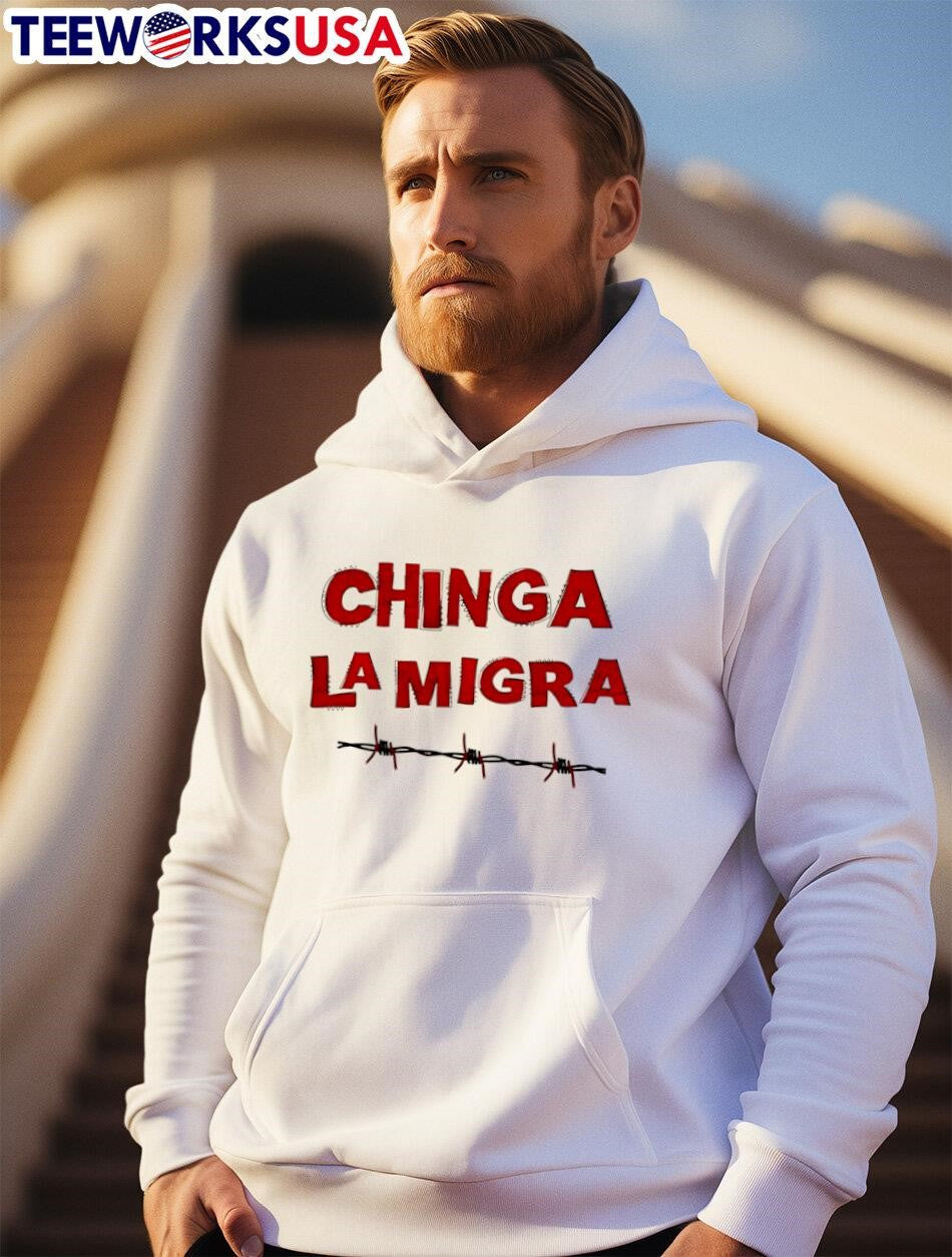 Chinga LA migra - Adult & Kids T-Shirts, Sweatshirts & Hoodies apparel design preview 2