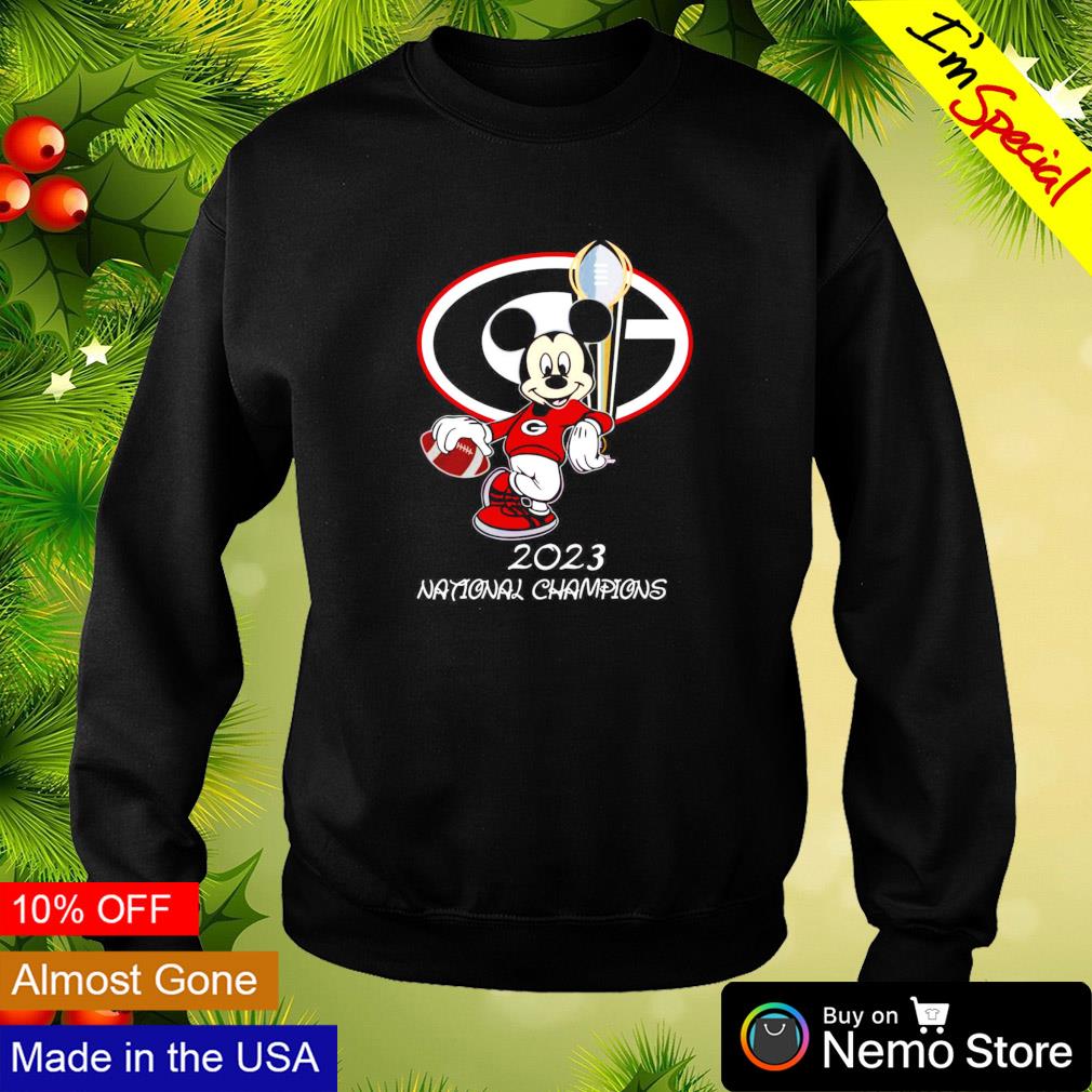 Georgia Bulldogs 2023 national championship Mickey - Adult & Kids T-Shirts, Sweatshirts & Hoodies product image 4