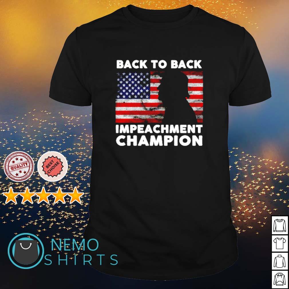 Trump back to impeachment champion - Adult & Kids T-Shirts, Sweatshirts & Hoodies apparel design preview 1
